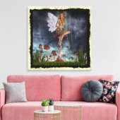 Fantasy Gothic Toadstool Faerie 4 Canvas Afdruk (Insitu (Woonkamer))