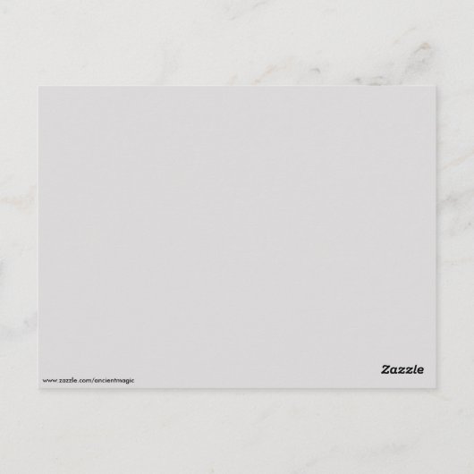 Fantasy gothic vrouw briefkaart (Achterkant)