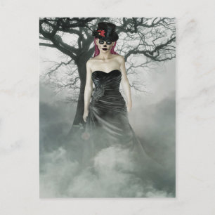 Fantasy gothic vrouw briefkaart