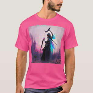 Fantasy Gothic Witch Angler Faery Mage Bossen Fair T-shirt