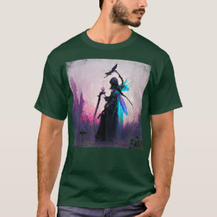 Fantasy Gothic Witch Angler Faery Mage Bossen Fair T-shirt