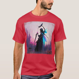 Fantasy Gothic Witch Angler Faery Mage Bossen Fair T-shirt