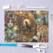 Fantasy Gotische Raven Collage Decoupage Tissuepapier (Craft)