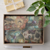 Fantasy Gotische Raven Collage Decoupage Tissuepapier (Geschenk)