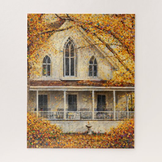 Fantasy Gotische Revival-stijl timmerman-woning Legpuzzel (Verticaal)