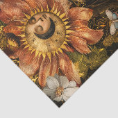 Fantasy Gotische Tuin Collage Decoupage Mot Tissuepapier (Detail)