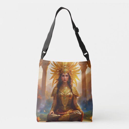 Fantasy Gouden Prinses Crossbody Tas (Achterkant)