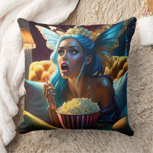 Fantasy Grappig Mooie Fee Film Kijken Kussen