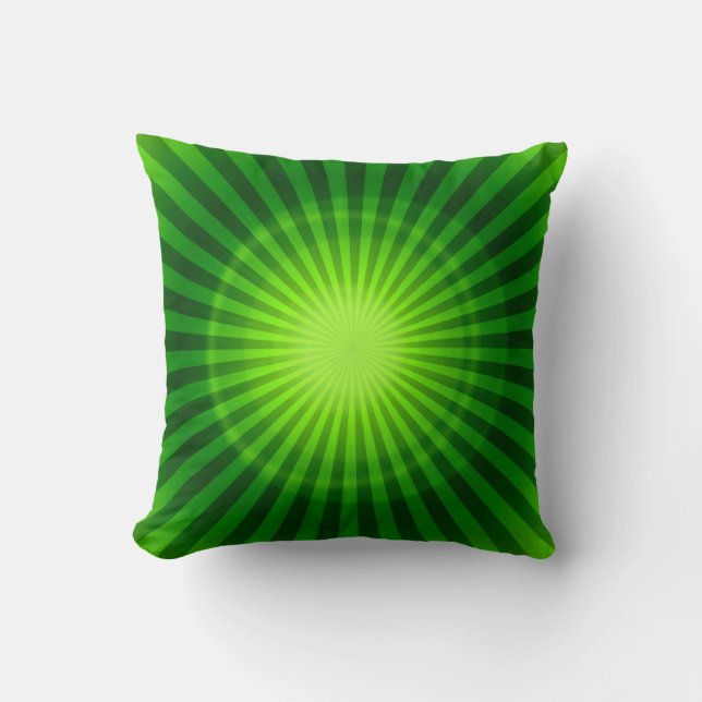 Fantasy Green Art Design Abstract Pillow 20 Kussen (Voorkant)