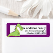 Fantasy Green Dragon Return Address Labels d1 (Insitu)