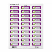 Fantasy Green Dragon Return Address Labels d1 (Full Sheet)