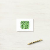 Fantasy groene diamant post-it® notes (Op bureau)