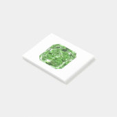 Fantasy groene diamant post-it® notes (Schuin)