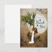 Fantasy Guitar-boom Bedankkaart (Voorkant / Achterkant)