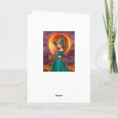 Fantasy halloween wenskaart kaart (Achterkant)