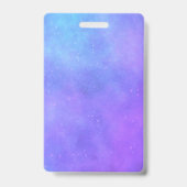 Fantasy Halve Maan Met Gezicht Decoraties Paars Badge (Achterkant)