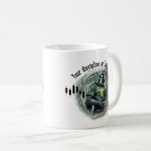 Fantasy handelsontwerp | Grim Reaper |  motivatie Koffiemok (Voorkant rechts)