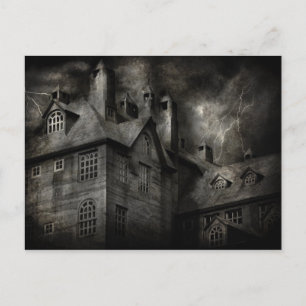 Fantasy - Haunted - Het was een donkere en stormac Briefkaart