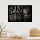 Fantasy - Haunted - Het was een donkere en stormac Poster (Keuken)