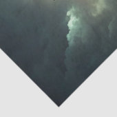 Fantasy Haunted House Victorian Lady Raven Roses Tissuepapier (Detail)