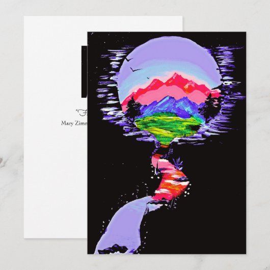 "Fantasy Haven" vakantie Kaart (Voorkant / Achterkant)