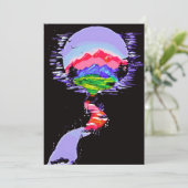 "Fantasy Haven" vakantie Kaart (Staand voorkant)