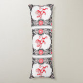 Fantasy Heraldry Lion Lijst op Lichaamskussen (Voorkant Verticaal)