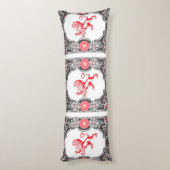 Fantasy Heraldry Lion Lijst op Lichaamskussen (Achterkant (Verticaal))
