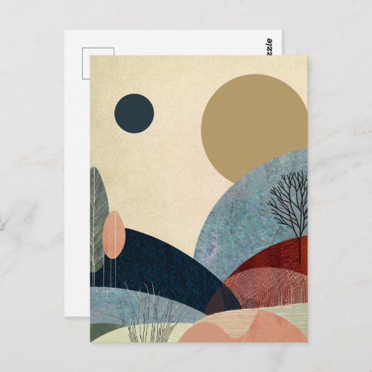 Fantasy Hills Landschap Briefkaart (Voorkant / Achterkant)