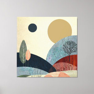 Fantasy Hills Landschap Canvas Afdruk
