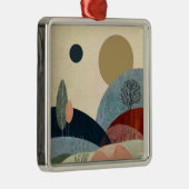 Fantasy Hills Landschap Metalen Ornament (Rechts)