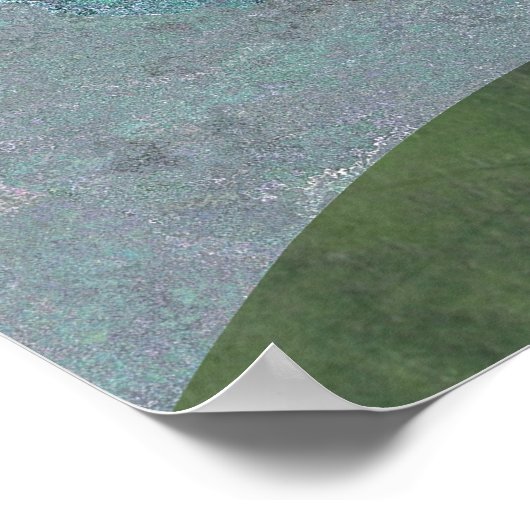 Fantasy Hills Landschap Poster (Hoek)