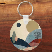 Fantasy Hills Landschap Sleutelhanger (Achterkant)