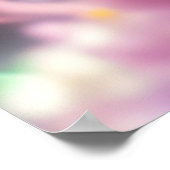 Fantasy Hispanic meisje vlinder paars roze B Poster (Hoek)