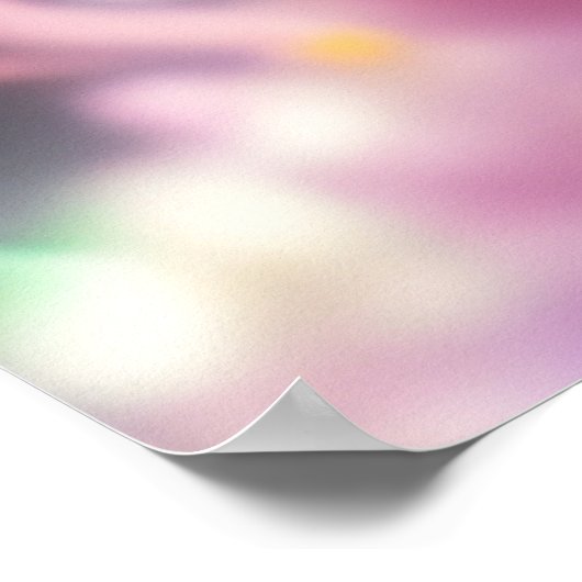 Fantasy Hispanic vlinder paars roze B Poster (Hoek)