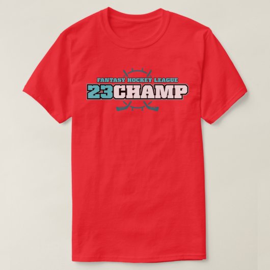 Fantasy Hockey 2023 Kampioen ALT T-shirt (Design voorkant)