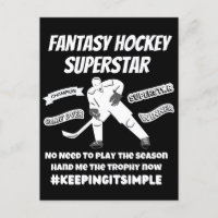 Fantasy hockey superstar houdt het simpel