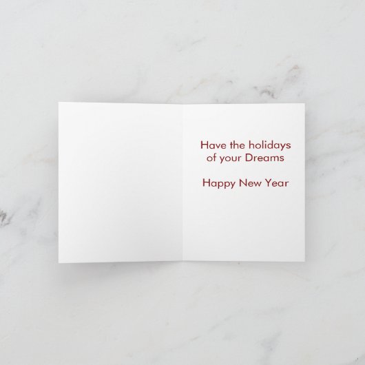 Fantasy Holidays Card Bedankkaart (Binnen)