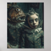 Fantasy Horror Fish Twins Poster (Voorkant)