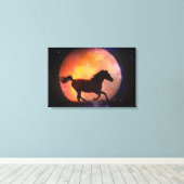 Fantasy Horse and Moon Canvas Wall Art (Insitu (Houten vloer))