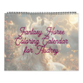 Fantasy Horse Coloring Calendar Kalender (Hoes)