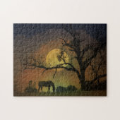 Fantasy Horse en Full Moon Legpuzzel (Horizontaal)