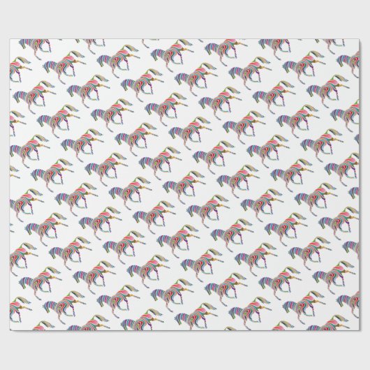 Fantasy Horse Giftwrap Cadeaupapier (Vlak)