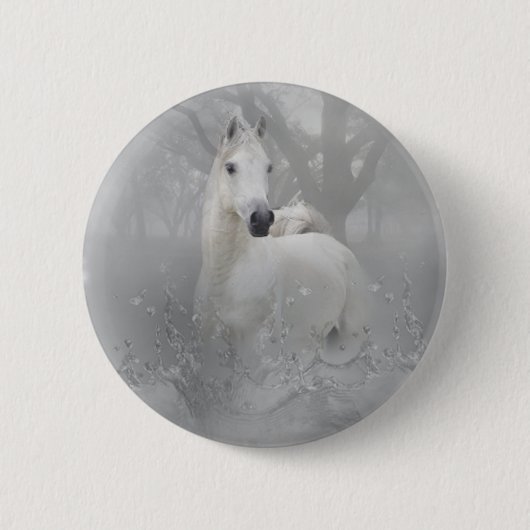 Fantasy Horse Ronde Button 5,7 Cm (Voorkant)