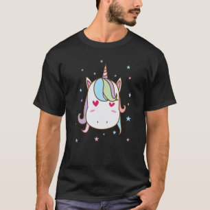 Fantasy Horse Unicorn met Heart Eyes T-shirt