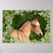Fantasy Horses: Bloemen Poster (Voorkant)