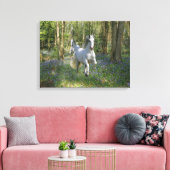 Fantasy Horses: Bluebell Wood Canvas Afdruk (Insitu (Woonkamer))