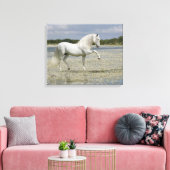 Fantasy Horses: Heer van het meer Canvas Afdruk (Insitu (Woonkamer))