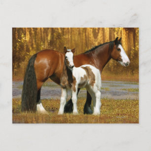 Fantasy Horses: Mare & Foal Briefkaart