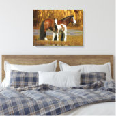 Fantasy Horses: Mare & Foal Canvas Afdruk (Insitu (Slaapkamer))